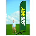 15ft Banner Flag with X Stand-Double